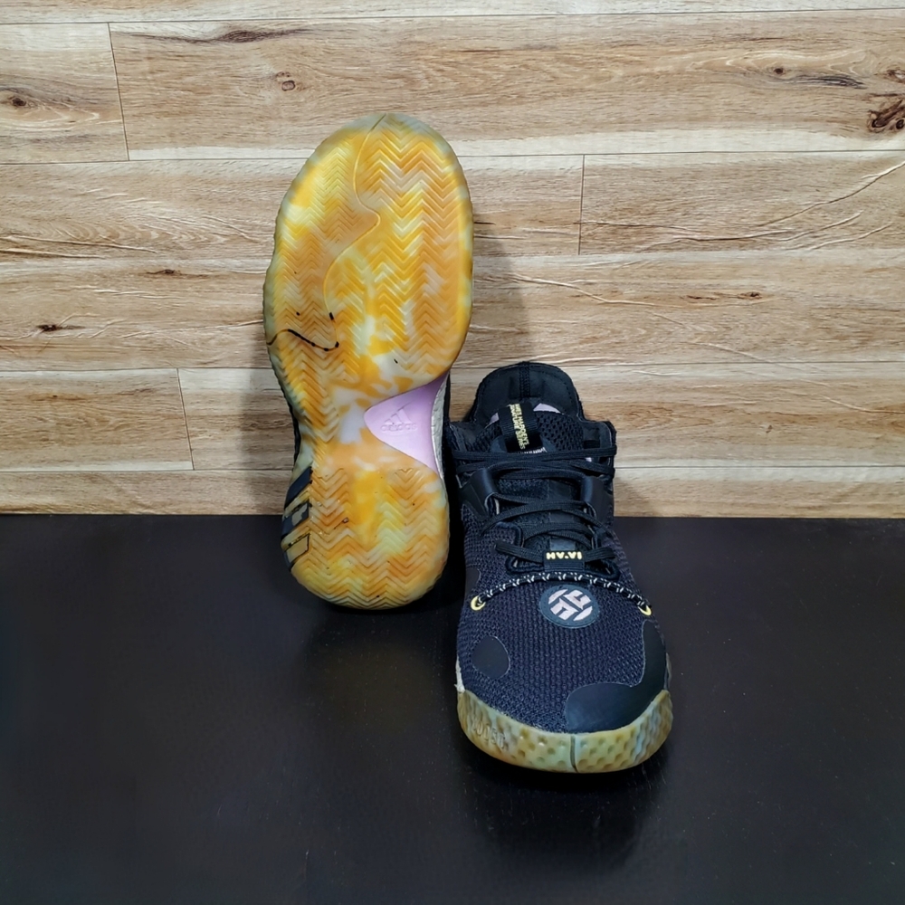 Adidas Harden Vol 6 Black Marbled Shoes Men's Size 7 - Picture 9 of 11